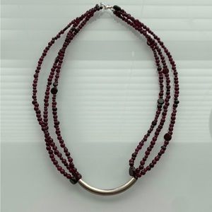 Sterling & Garnet Necklace